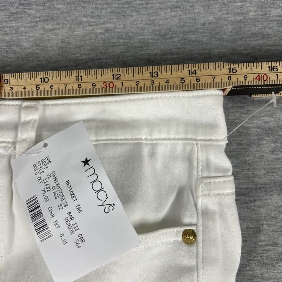 Michael Kors Selma Crop Jeans High-Rise Flare Cropped Leg Optic White Sz8 - Picture 15 of 16